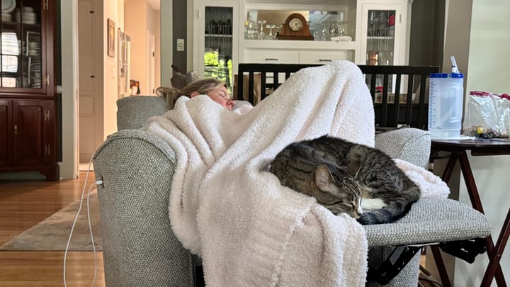 Settling in at home